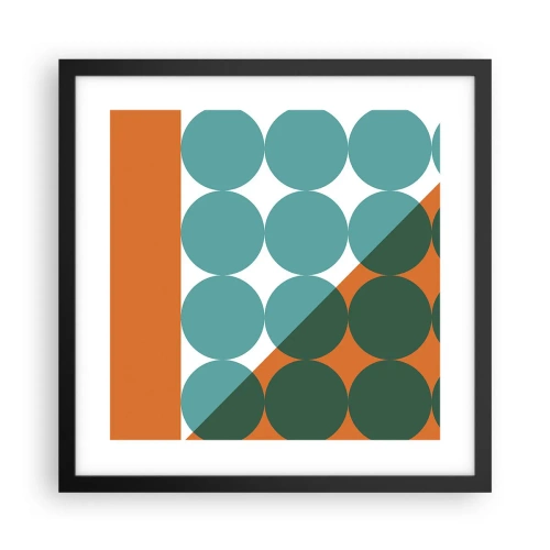 Plakát v černém rámu - Nahoru a šikmo - 40x40 cm