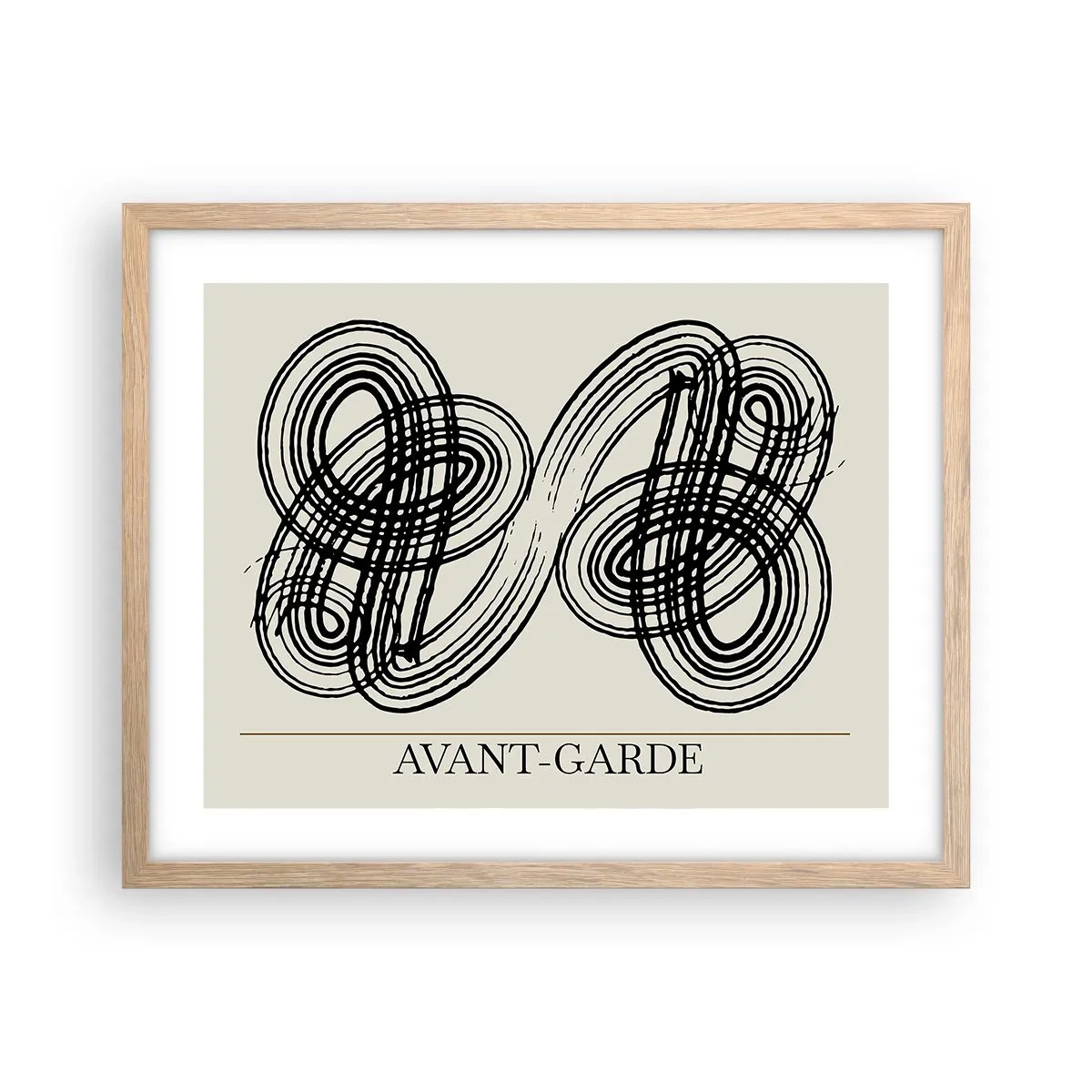 Plakát v rámu světlý dub - Vyšlo to spontánně - 50x40 cm