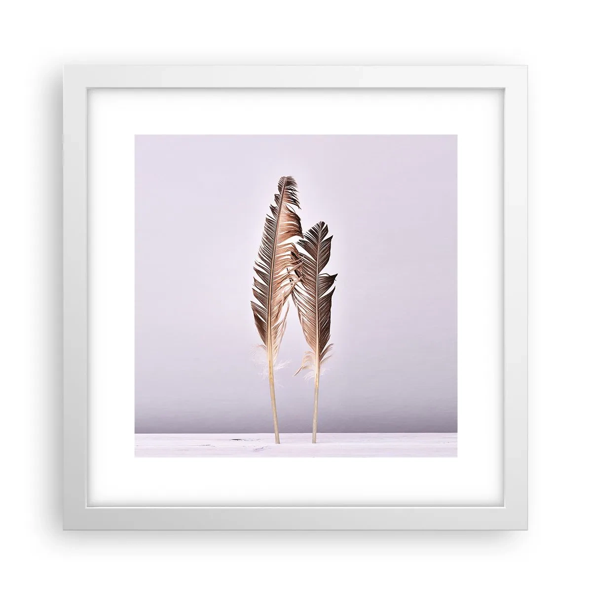 Plakát v bílém rámu - Proti nicotě - 30x30 cm