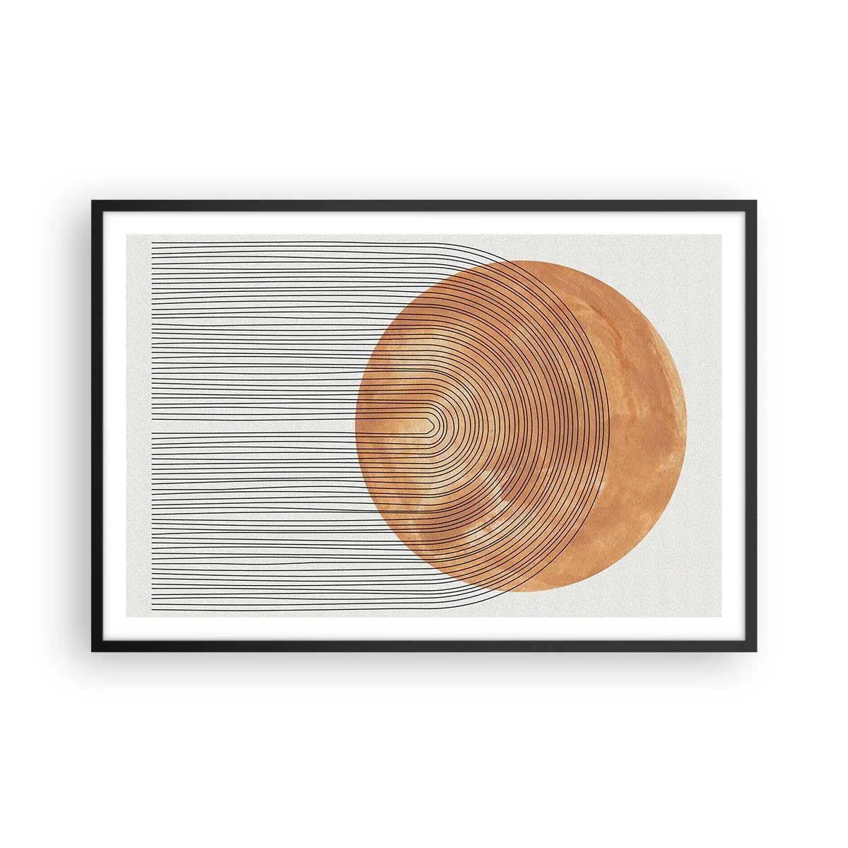 Plakát v černém rámu - Slunečná kompozice - 91x61 cm