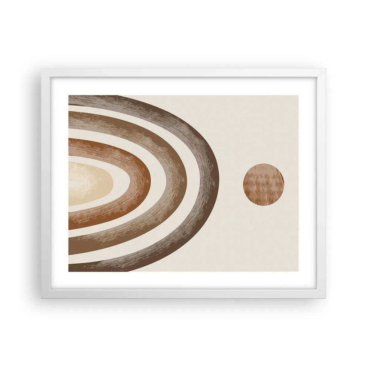 Plakát v bílém rámu - V předaleké galaxii - 50x40 cm