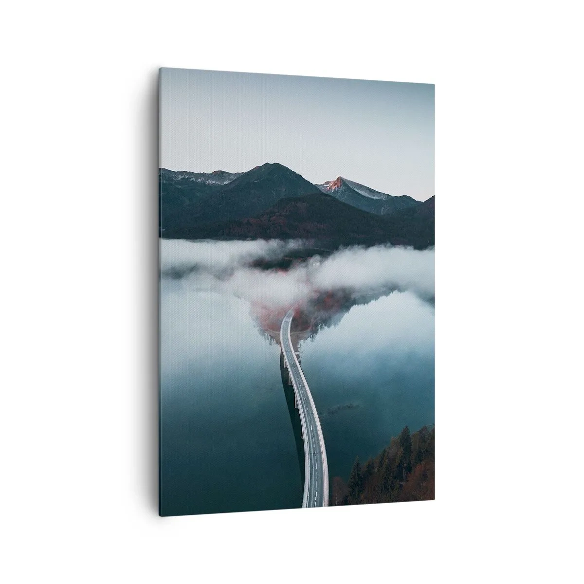 Obraz na plátně - U vody hladké jako zrcadlo - 70x100 cm