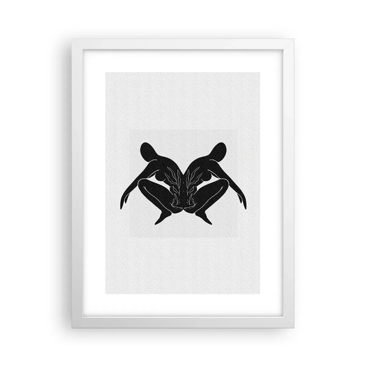 Plakát v bílém rámu - Společná duše - 30x40 cm