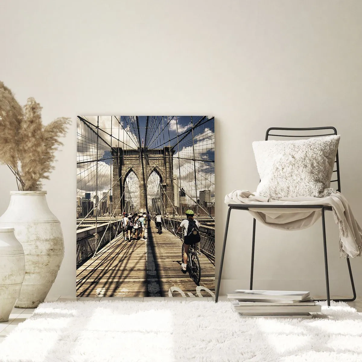 Obraz na skle - Přímo do srdce města - 50x70 cm