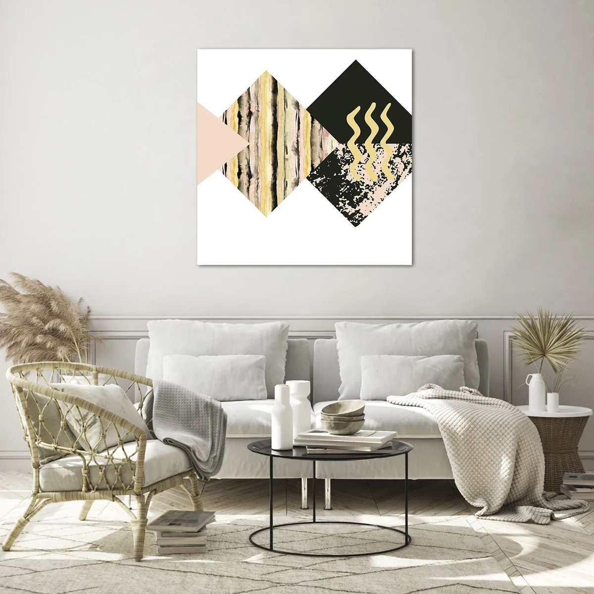 Obraz na skle - Není to tak jednoduché - 50x50 cm