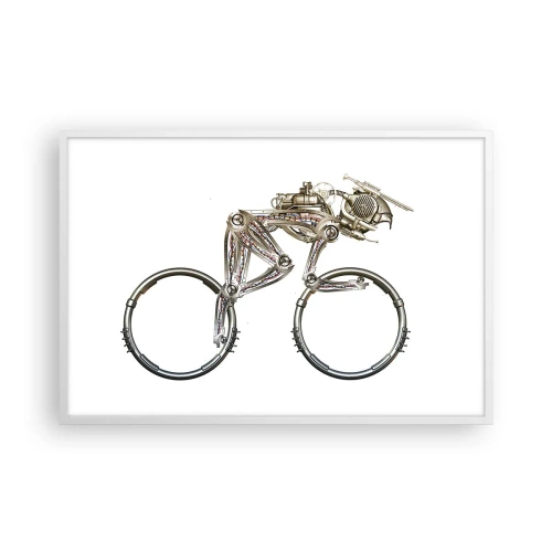 Plakát v bílém rámu - Úžasný stroj - 91x61 cm