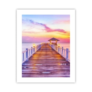 Plakát - Liliově-zlaté ticho večera - 40x50 cm