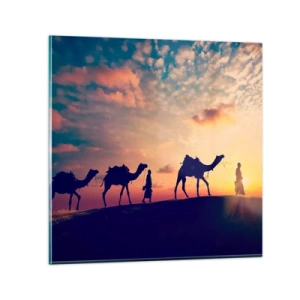 Obraz na skle - Tajemný duch orientu - 30x30 cm