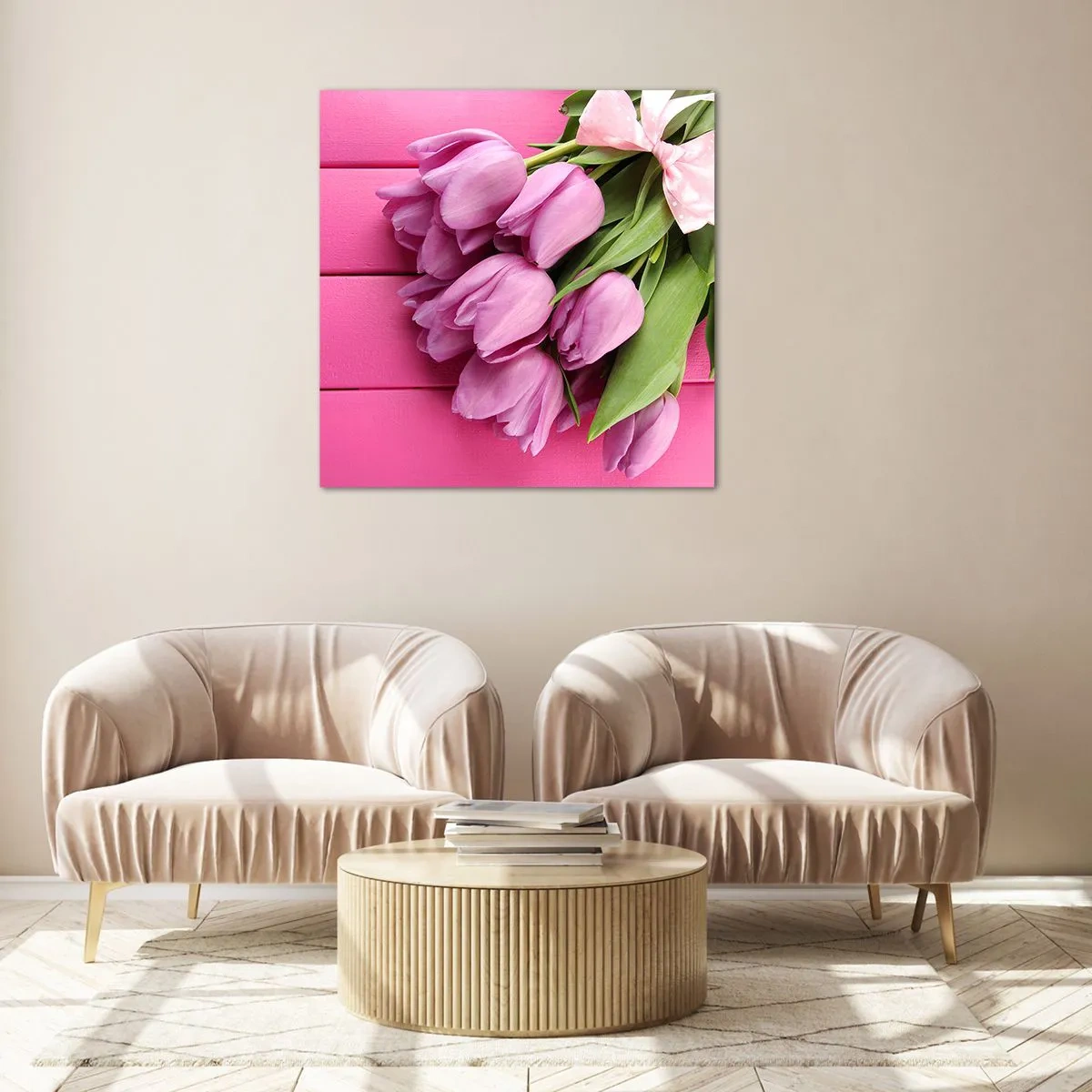 Obraz na skle - Právě pro tebe - 50x50 cm