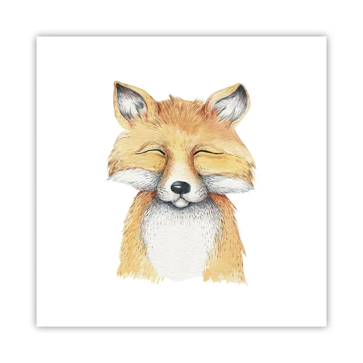 Plakát - Liščí rozladěnost - 40x40 cm