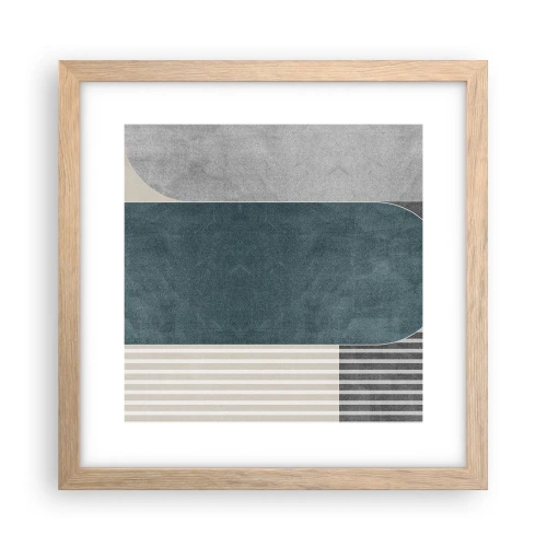 Plakát v rámu světlý dub - Kompozice na úrovni - 30x30 cm