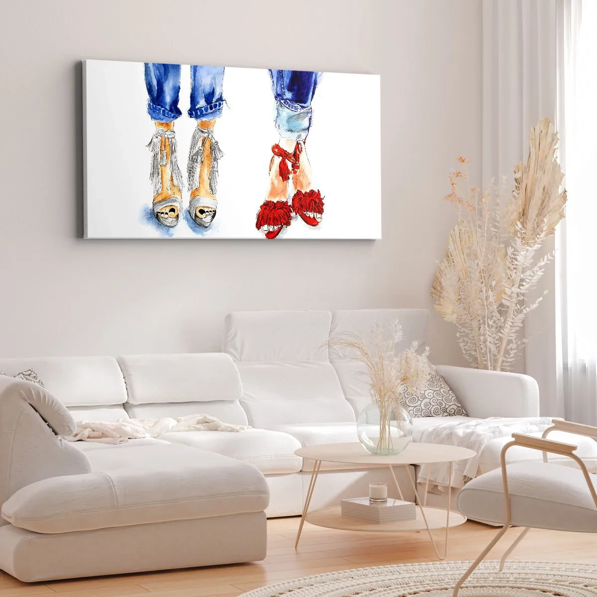 Obraz na plátně - Možná bychom šli na procházku? - 140x50 cm