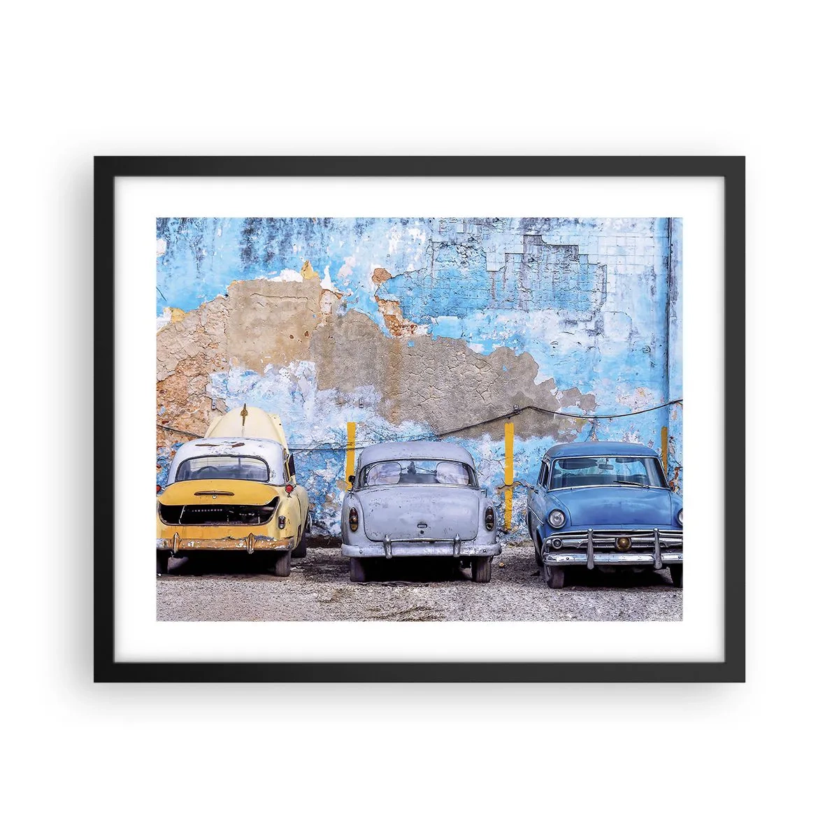 Plakát v černém rámu - Setkání veteránů - 50x40 cm