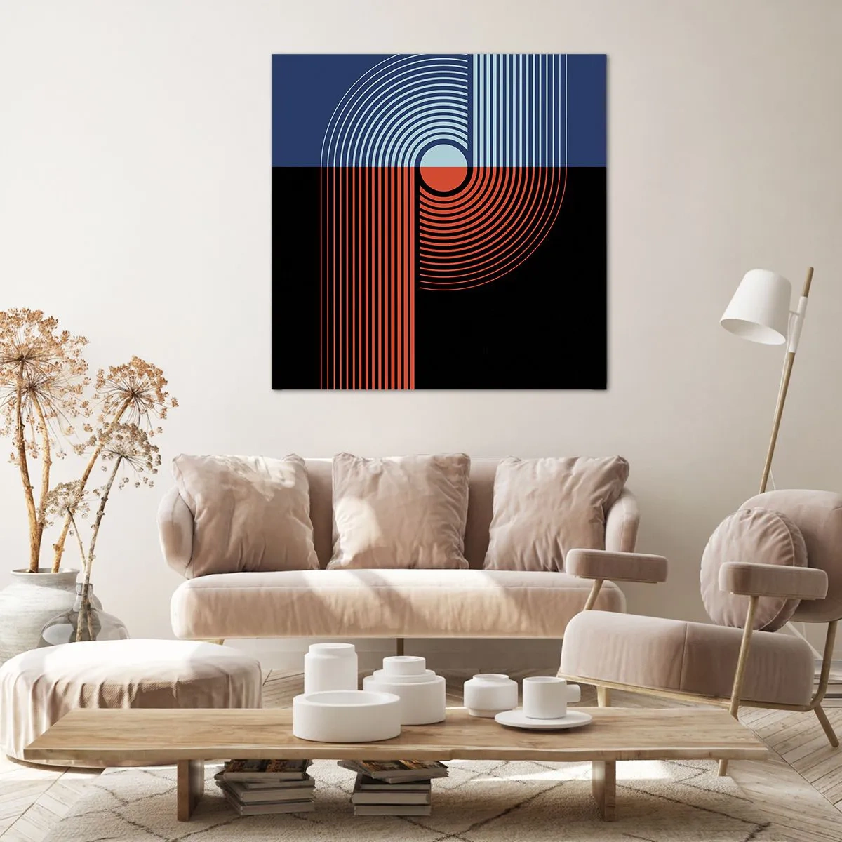 Obraz na plátně - V geometrickém objetí - 50x50 cm