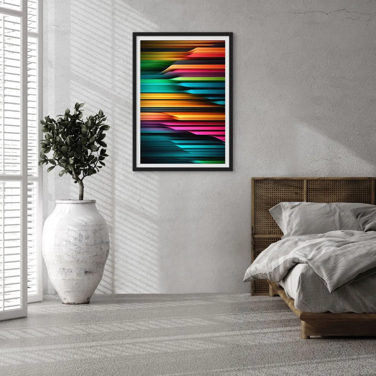 Plakát v černém rámu - Světelné varhany - 61x91 cm