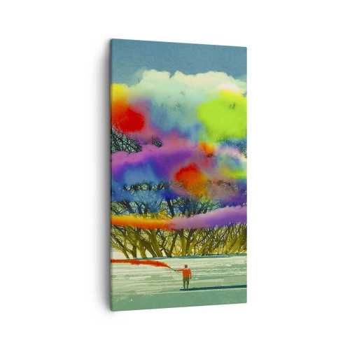 Obraz na plátně - Oživit tento svět - 45x80 cm