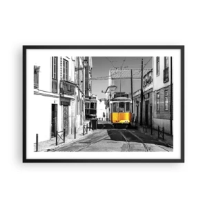 Plakát v černém rámu - Duch Lisabonu - 70x50 cm