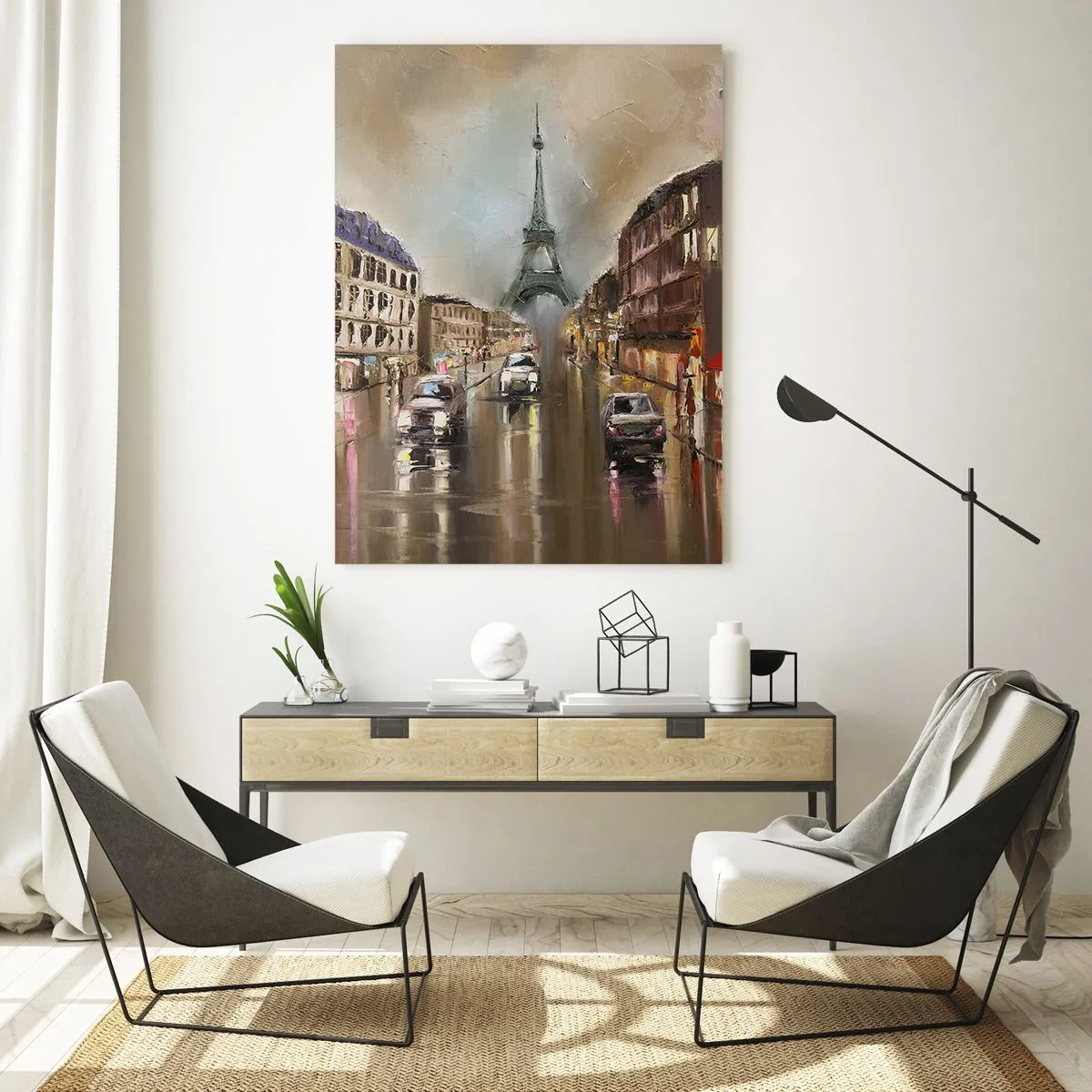 Obraz na skle - Počítá se pouze ona - 50x70 cm