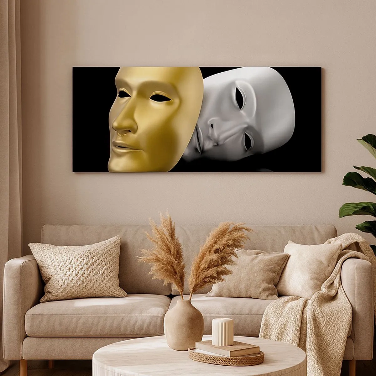 Obraz na plátně - Život je divadlo - 100x40 cm