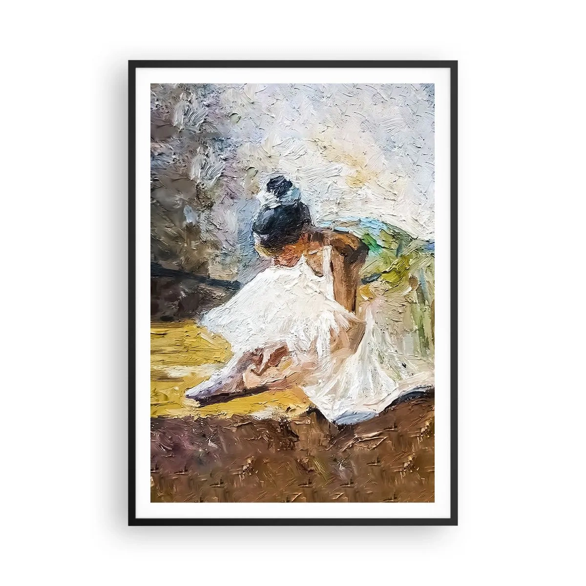 Plakát v černém rámu - Z Degasova obrazu - 70x100 cm