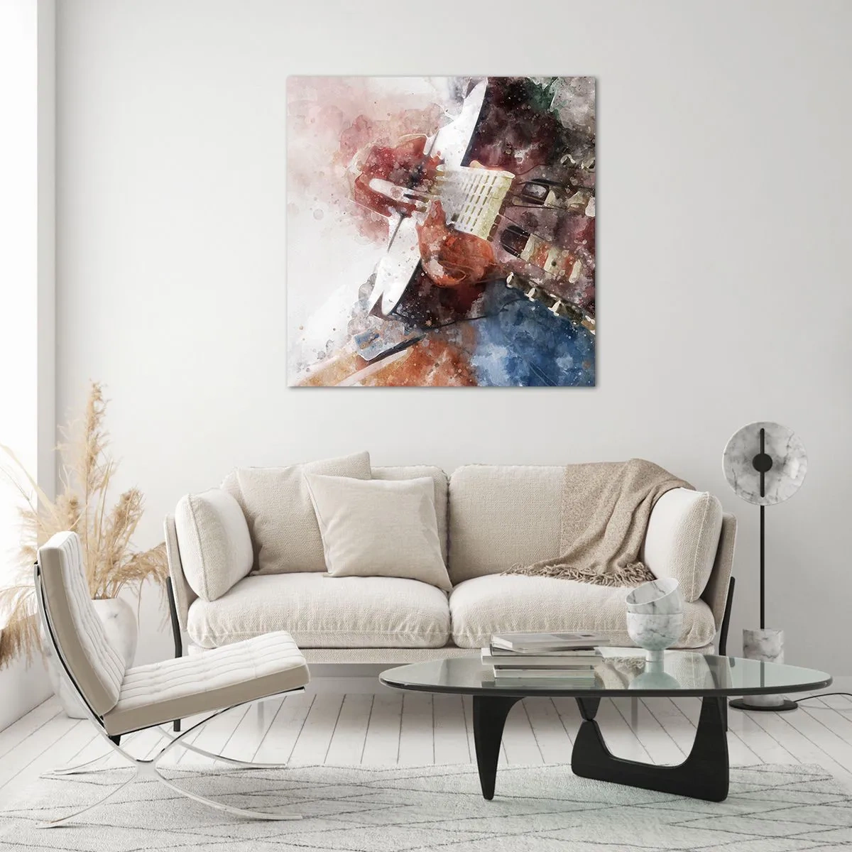 Obraz na skle - Co si o tom myslíš? - 50x50 cm