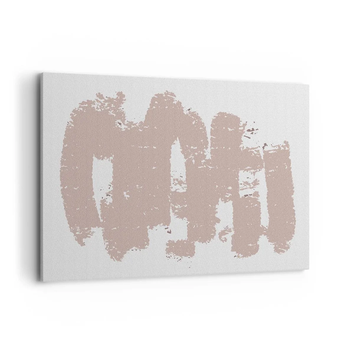 Obraz na plátně - Abstrakce v jemné růžové - 100x70 cm