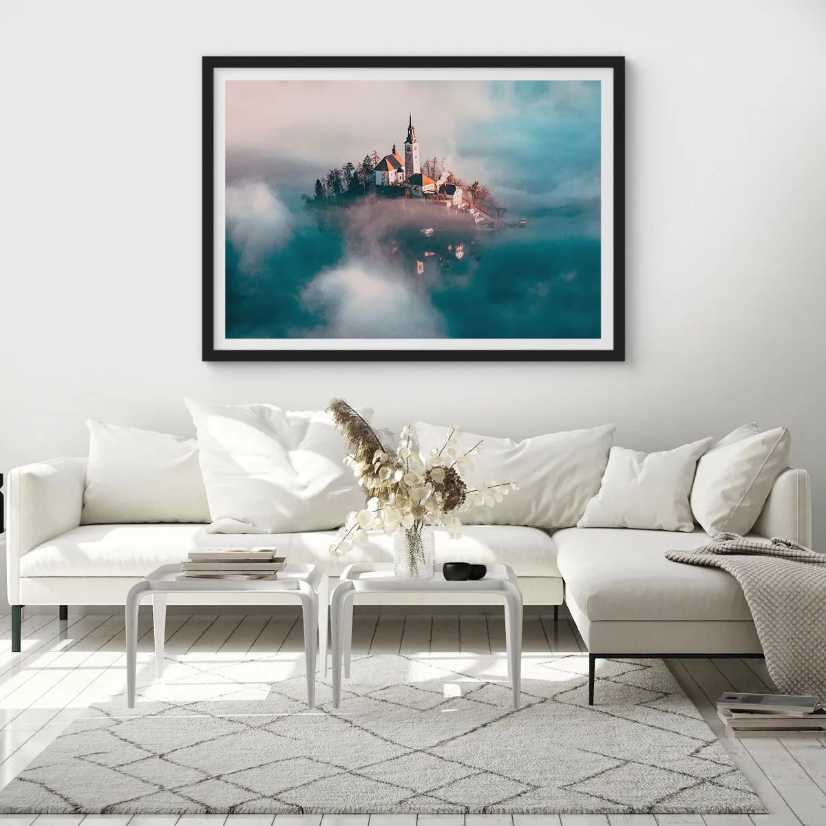 Plakát v černém rámu - Ostrov snů - 100x70 cm