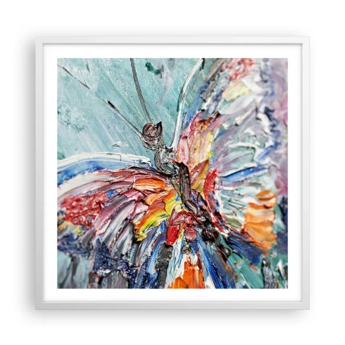 Plakát v bílém rámu - Namalovaný přírodou - 60x60 cm