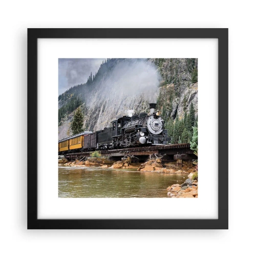 Plakát v černém rámu - Kampak? Kam? - 30x30 cm