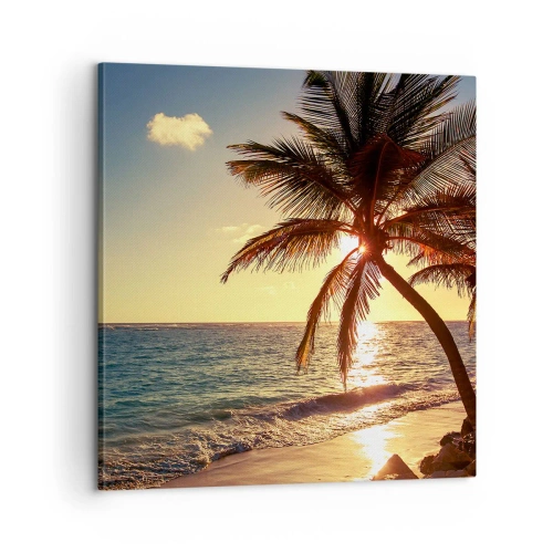 Obraz na plátně - Léto pod palmami - 60x60 cm