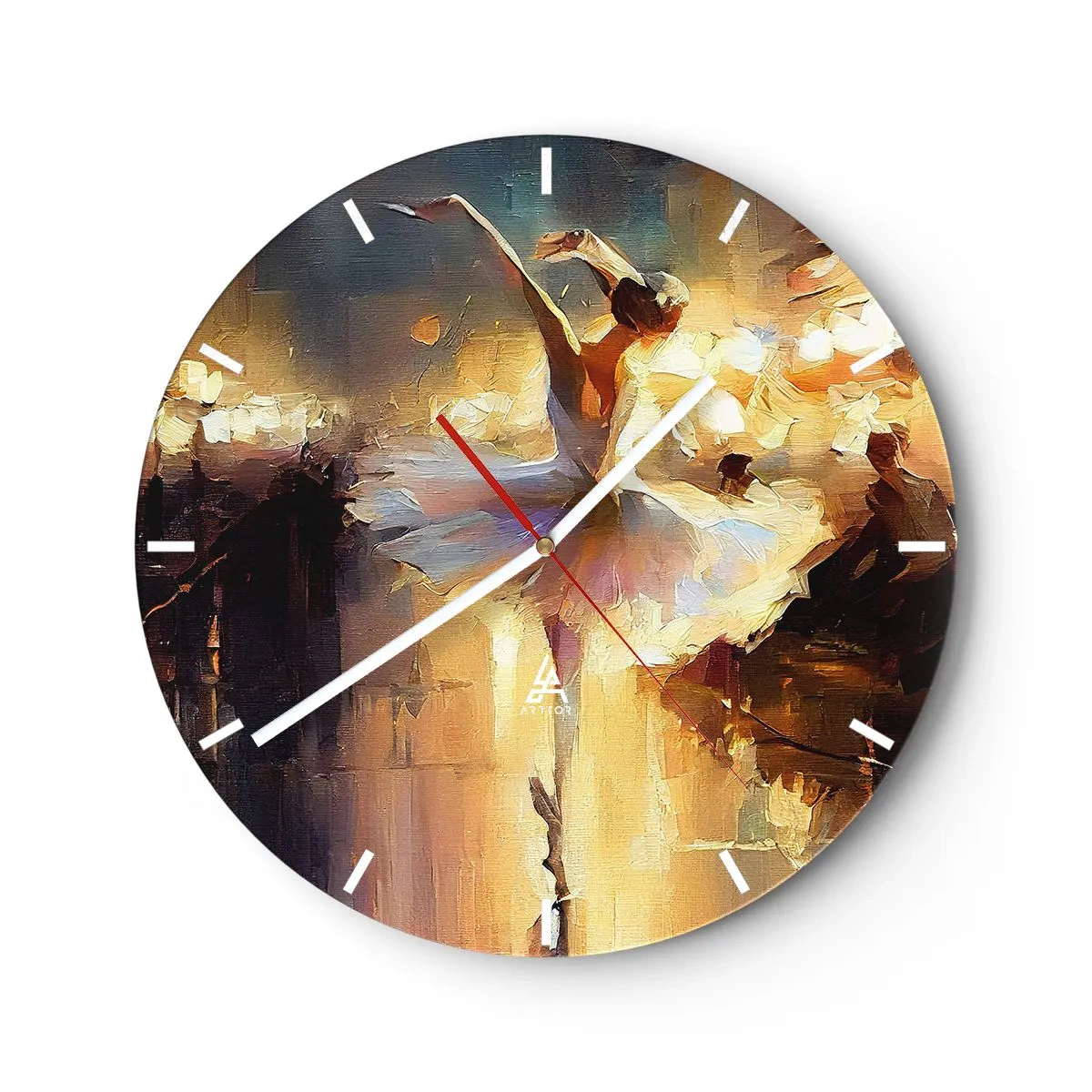 Nástěnné hodiny - Zázrak na ulici - 40x40 cm