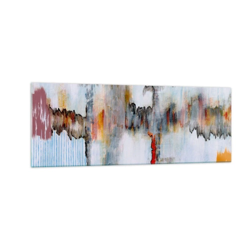 Obraz na skle - Klackem po vodě - 140x50 cm
