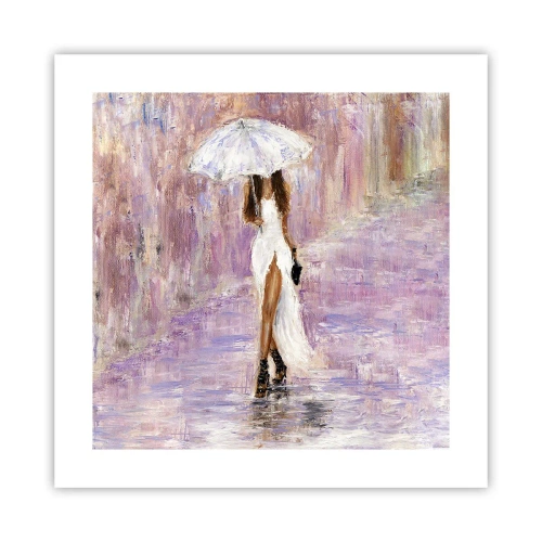 Plakát - V liliovém dešti - 40x40 cm