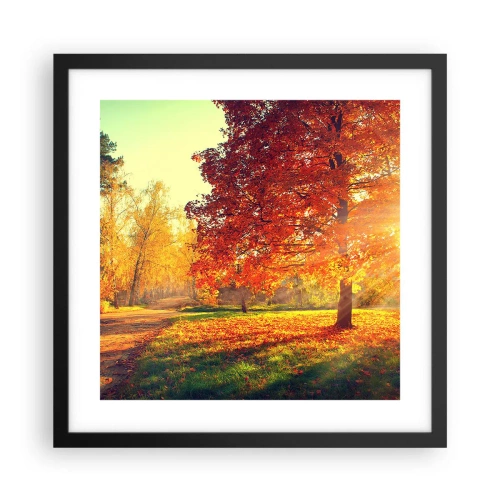 Plakát v černém rámu - Rudé je krásné - 40x40 cm