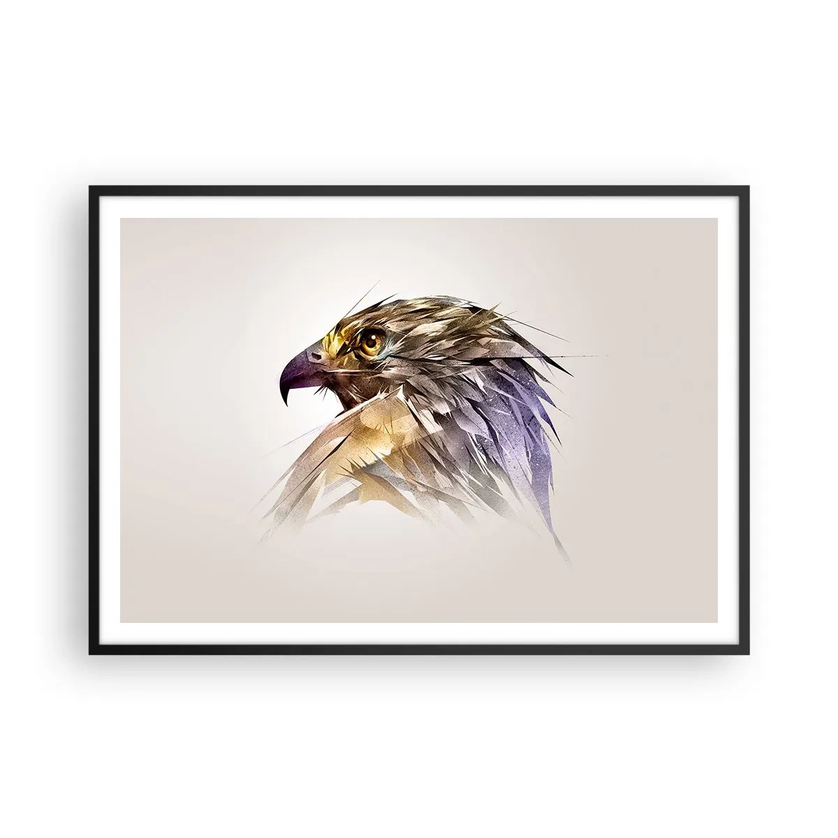 Plakát v černém rámu - Portrét bojovníka - 100x70 cm