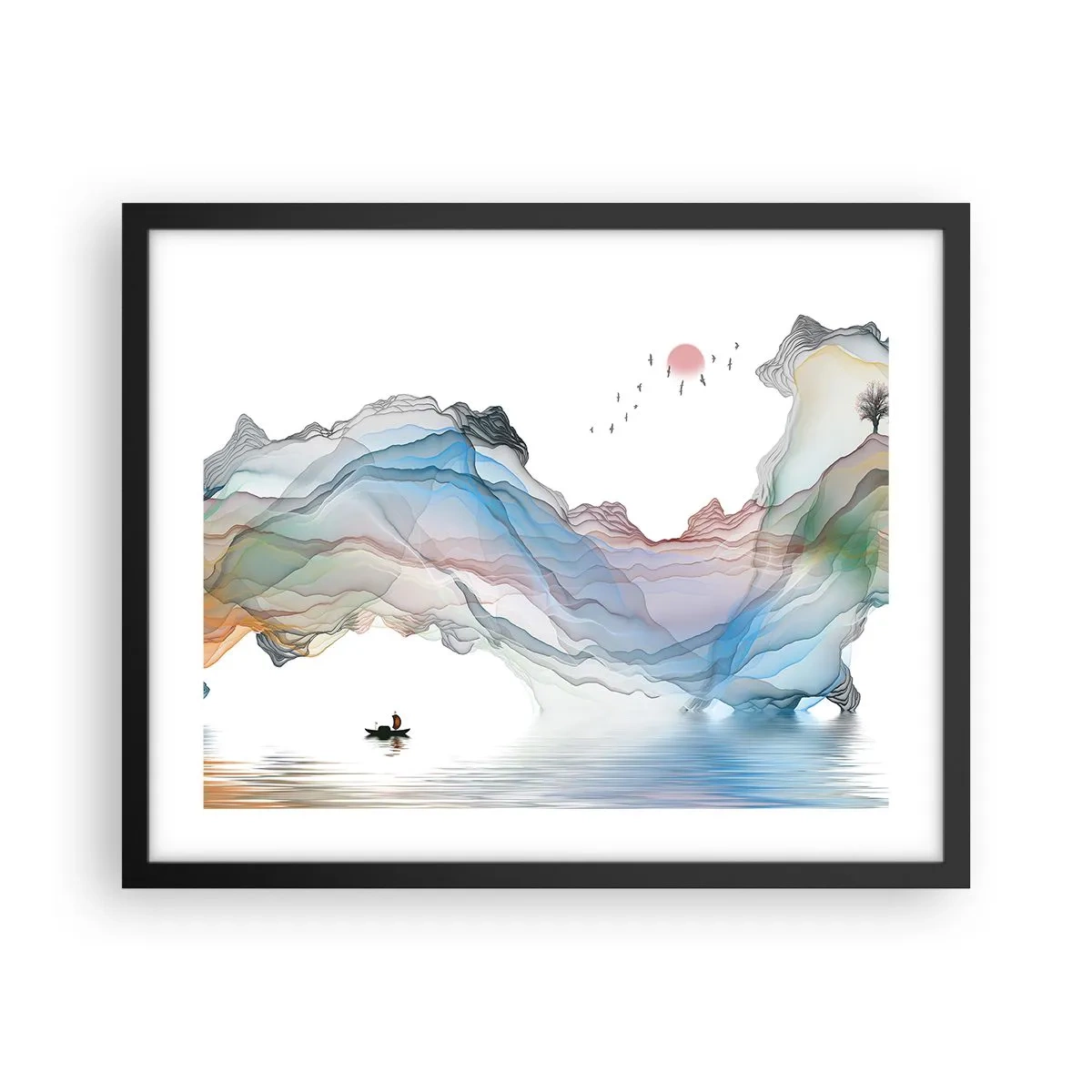 Plakát v černém rámu - Ke křišťálovým horám - 50x40 cm