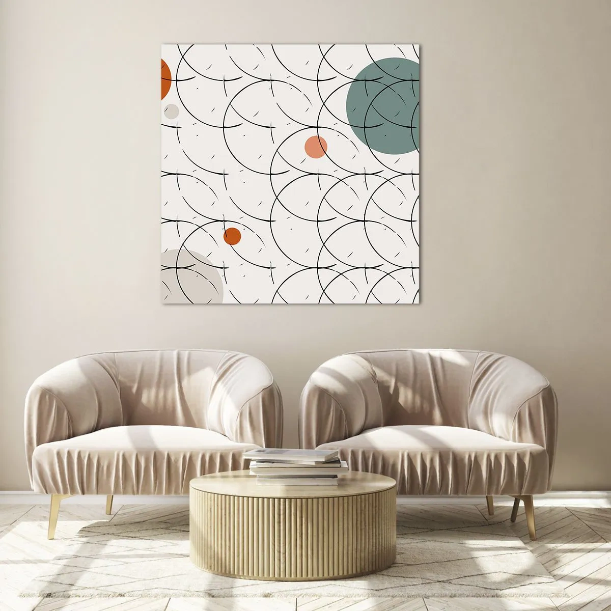 Obraz na skle - V duchu pop-artu - 30x30 cm