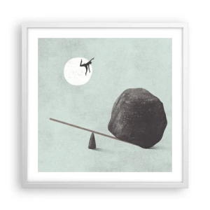 Plakát v bílém rámu - Splněný sen - 50x50 cm
