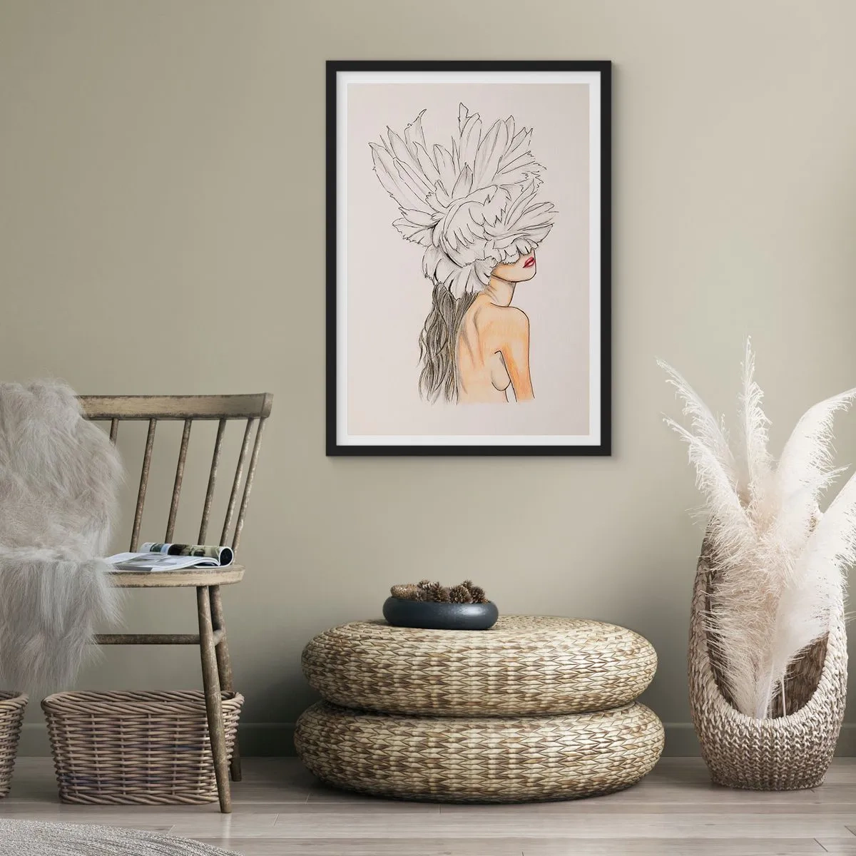 Plakát v černém rámu - Vrchol krásy - 70x100 cm