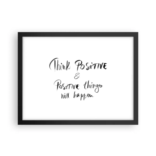 Plakát v černém rámu - Jak žít? - 40x30 cm