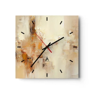 Nástěnné hodiny - Duše jantaru - 30x30 cm