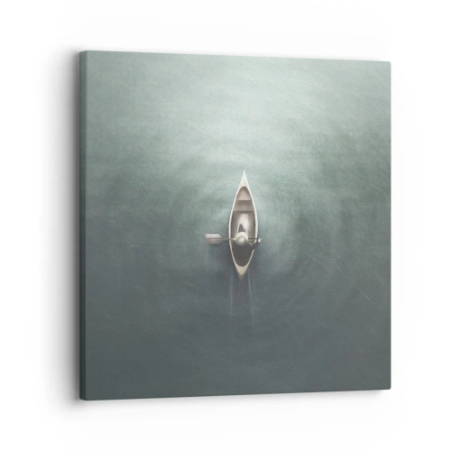 Obraz na plátně - Přes měsíční jezero - 30x30 cm