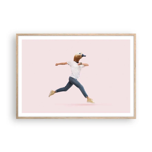 Plakát v rámu světlý dub - Špetka absurdity - 100x70 cm