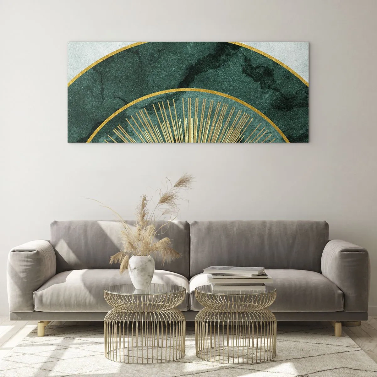 Obraz na skle - Jiná sluneční soustava - 100x40 cm