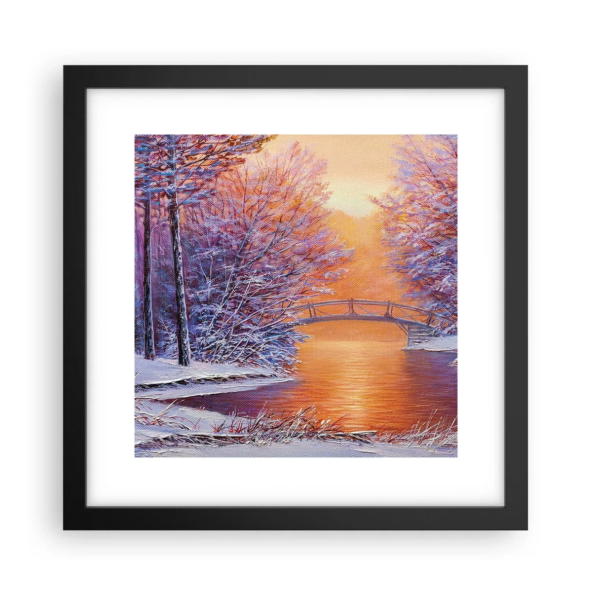 Plakát v černém rámu - Sejdeme se zde - 30x30 cm