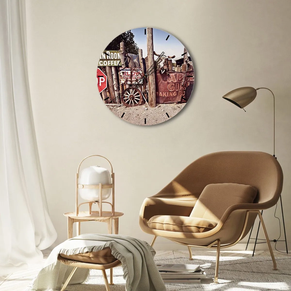 Nástěnné hodiny - A čas se zastavil - 30x30 cm