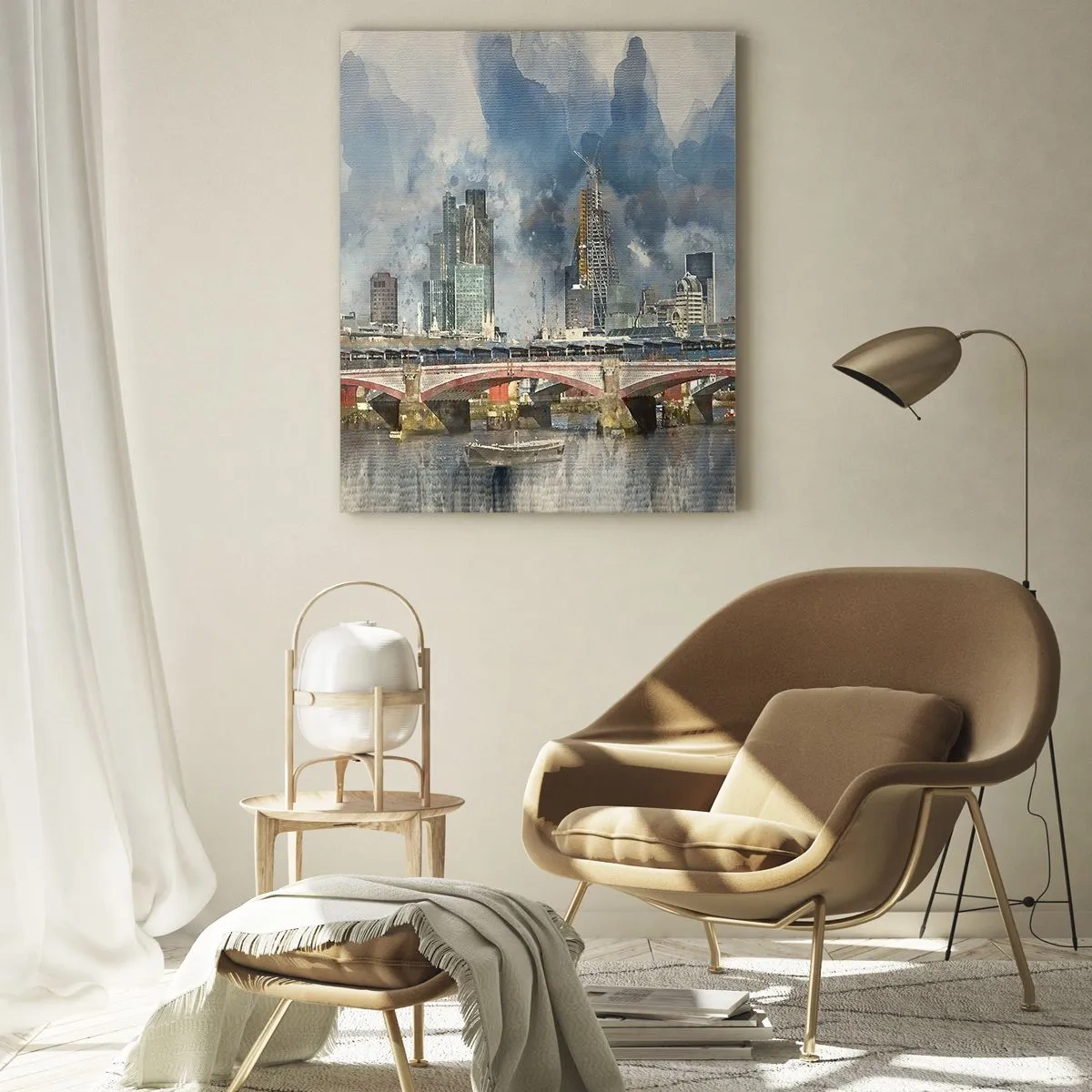 Obraz na skle - Londýn v celé své kráse - 70x100 cm