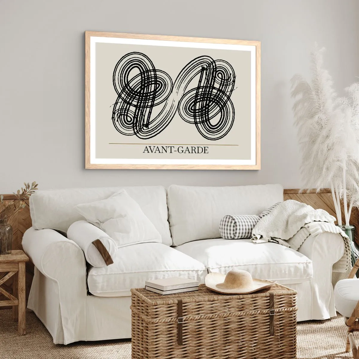 Plakát v rámu světlý dub - Vyšlo to spontánně - 70x50 cm