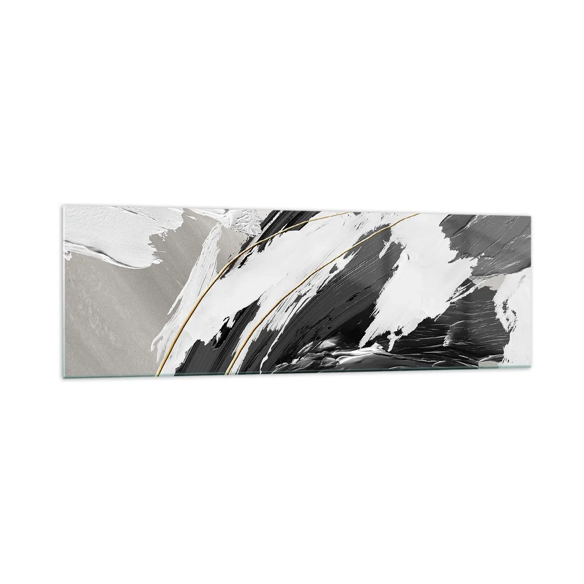 Obraz na skle - Velkorysá abstrakce - 160x50 cm