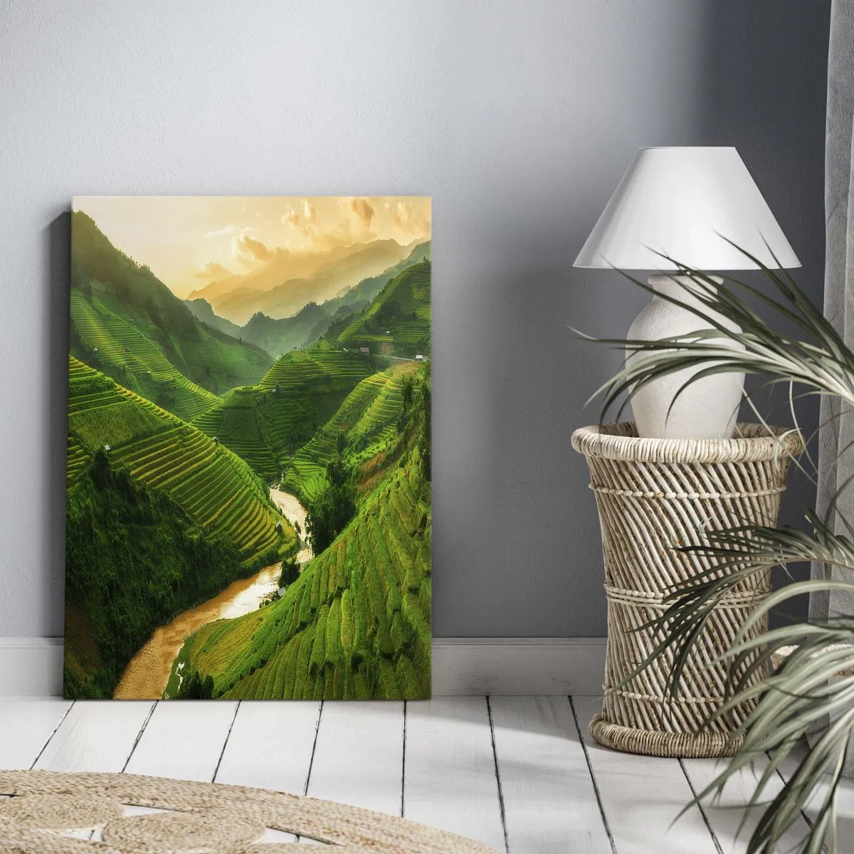 Obraz na plátně - Vietnamské údolí - 80x120 cm